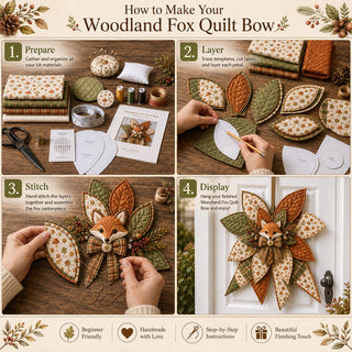StitchCharm – Oversized 3D Quilted Bow Craft Kit