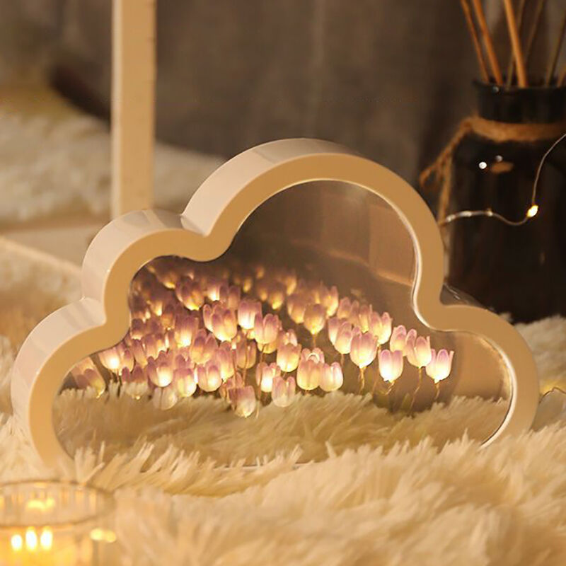 LoveCloud - Beautifully Crafted Tulip Mirror Lamp