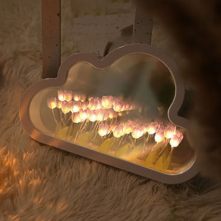 LoveCloud - Beautifully Crafted Tulip Mirror Lamp