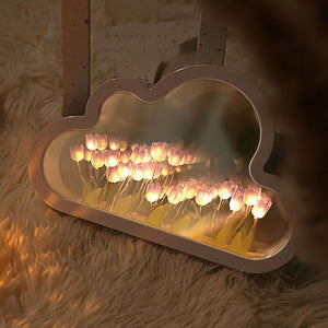 LoveCloud - Beautifully Crafted Tulip Mirror Lamp