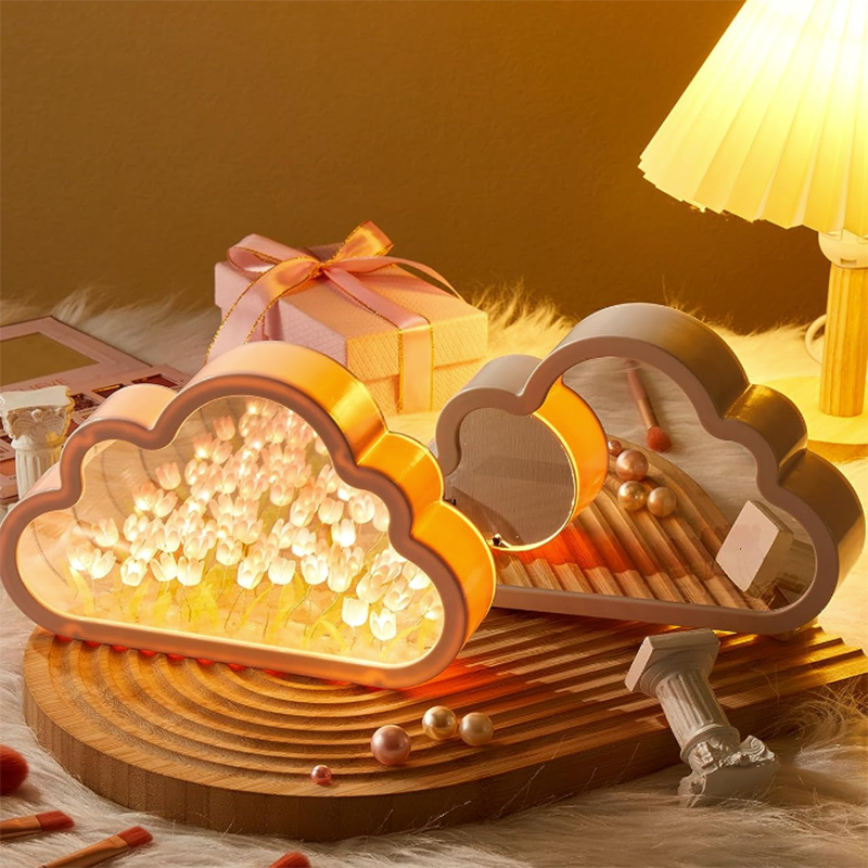 LoveCloud - Beautifully Crafted Tulip Mirror Lamp