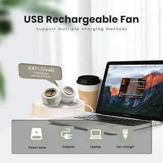 BreezeMute – Portable Silent Bladeless Mini Fan