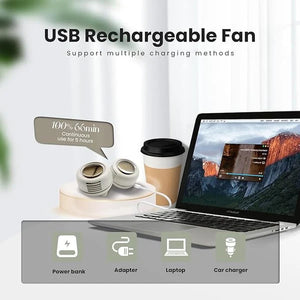 BreezeMute – Portable Silent Bladeless Mini Fan