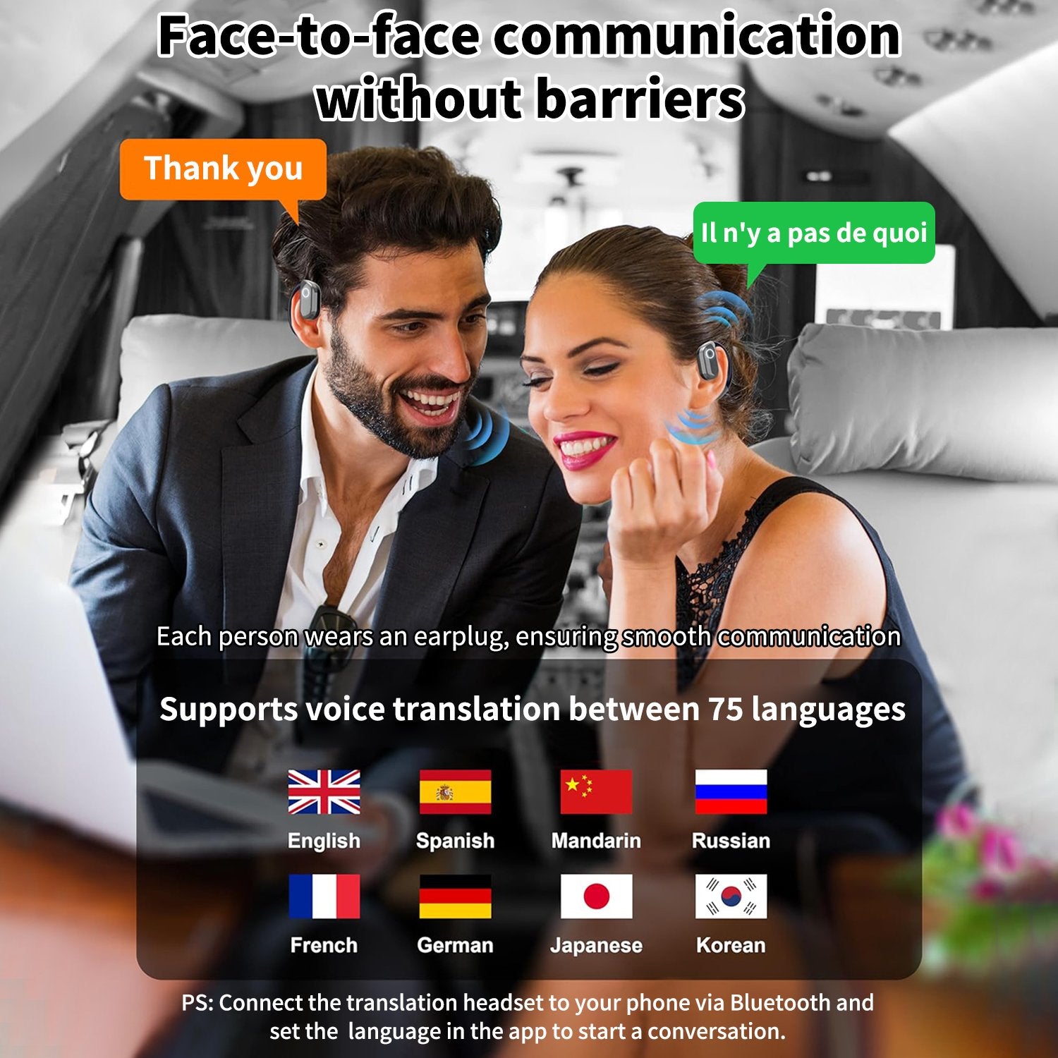 SpeakSync – Universal Language Wireless Earbuds