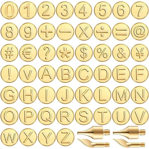 EngravePro – Copper Alphabet Wood Burning Set