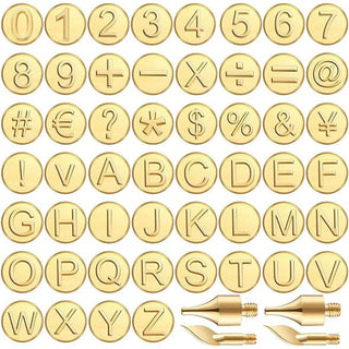 EngravePro – Copper Alphabet Wood Burning Set