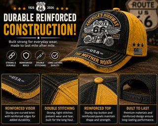 Route66 Heritage – 100th Anniversary Vintage Baseball Cap