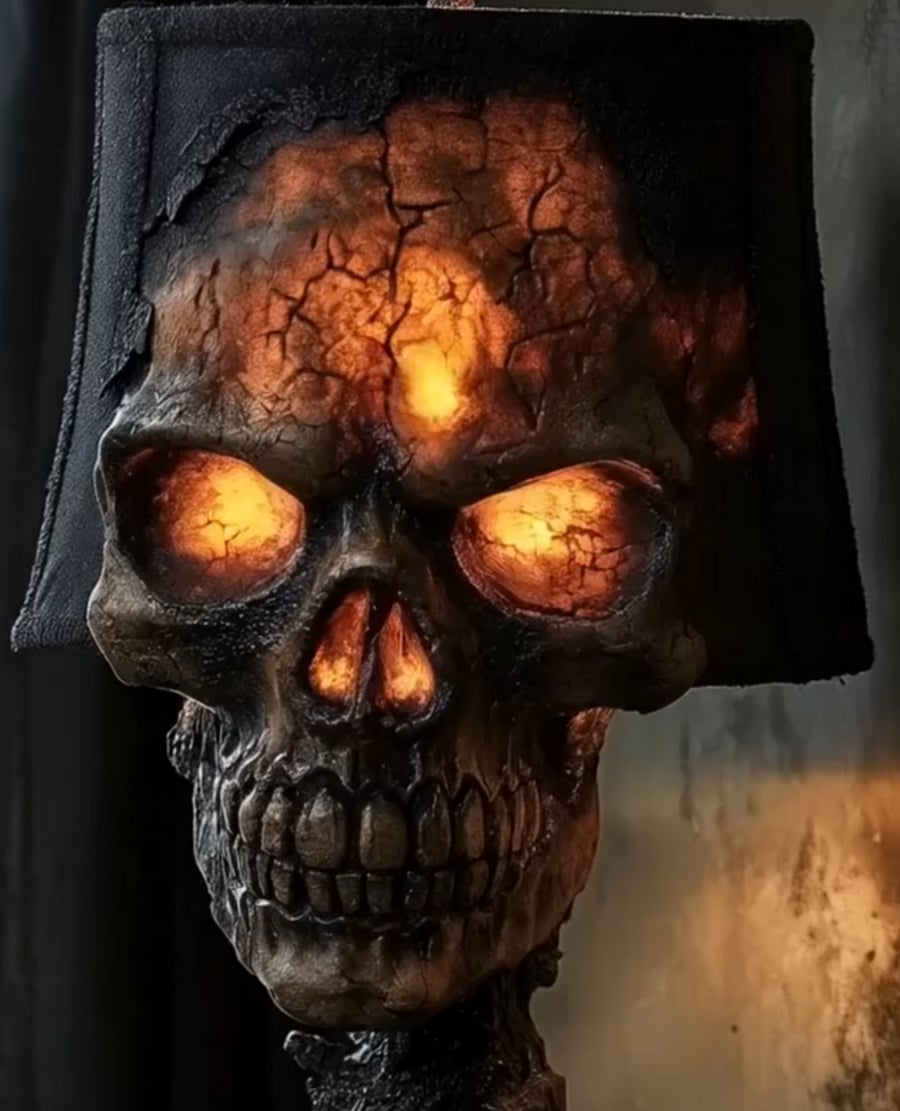 LavaGlow – Skull-Shaped Lava Stone Lamp
