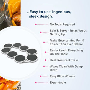 TableEase - Expandable Rotating Dining Tray