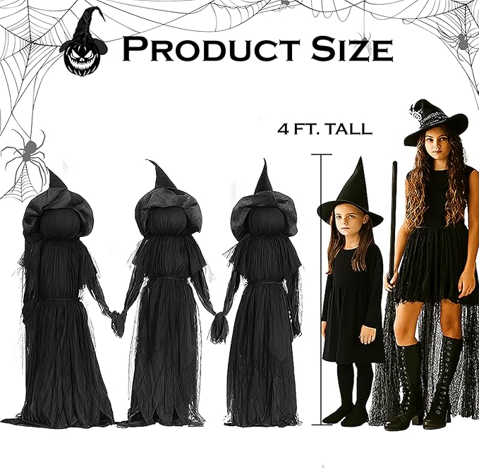 WitchGlow – Lighted Halloween Witch Garden Stakes