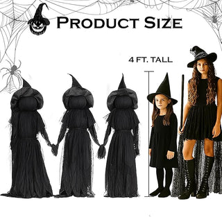 WitchGlow – Lighted Halloween Witch Garden Stakes