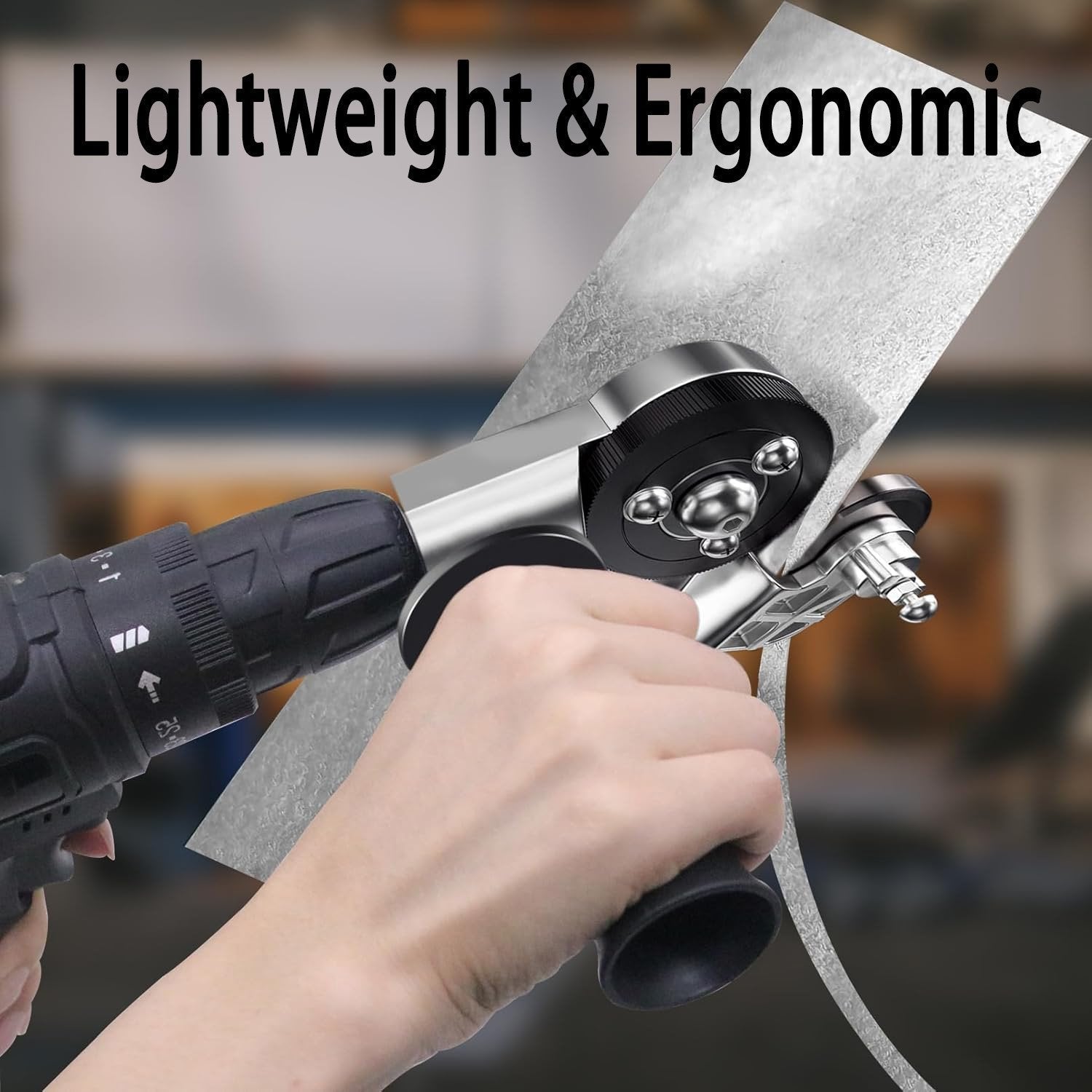 🔥Last Day 50% OFF -  Sheet Metal Cutter Drill Attachment 🛠️