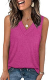 SereneFit - Chic Sleeveless V-Neck Top for Everyday Ease