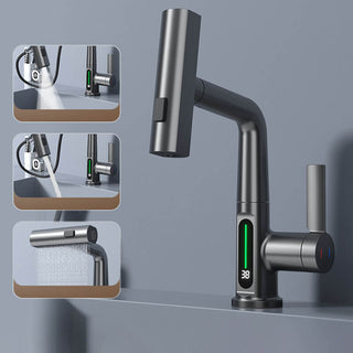 AuraStream – Pulling & Lifting Digital Display Faucet