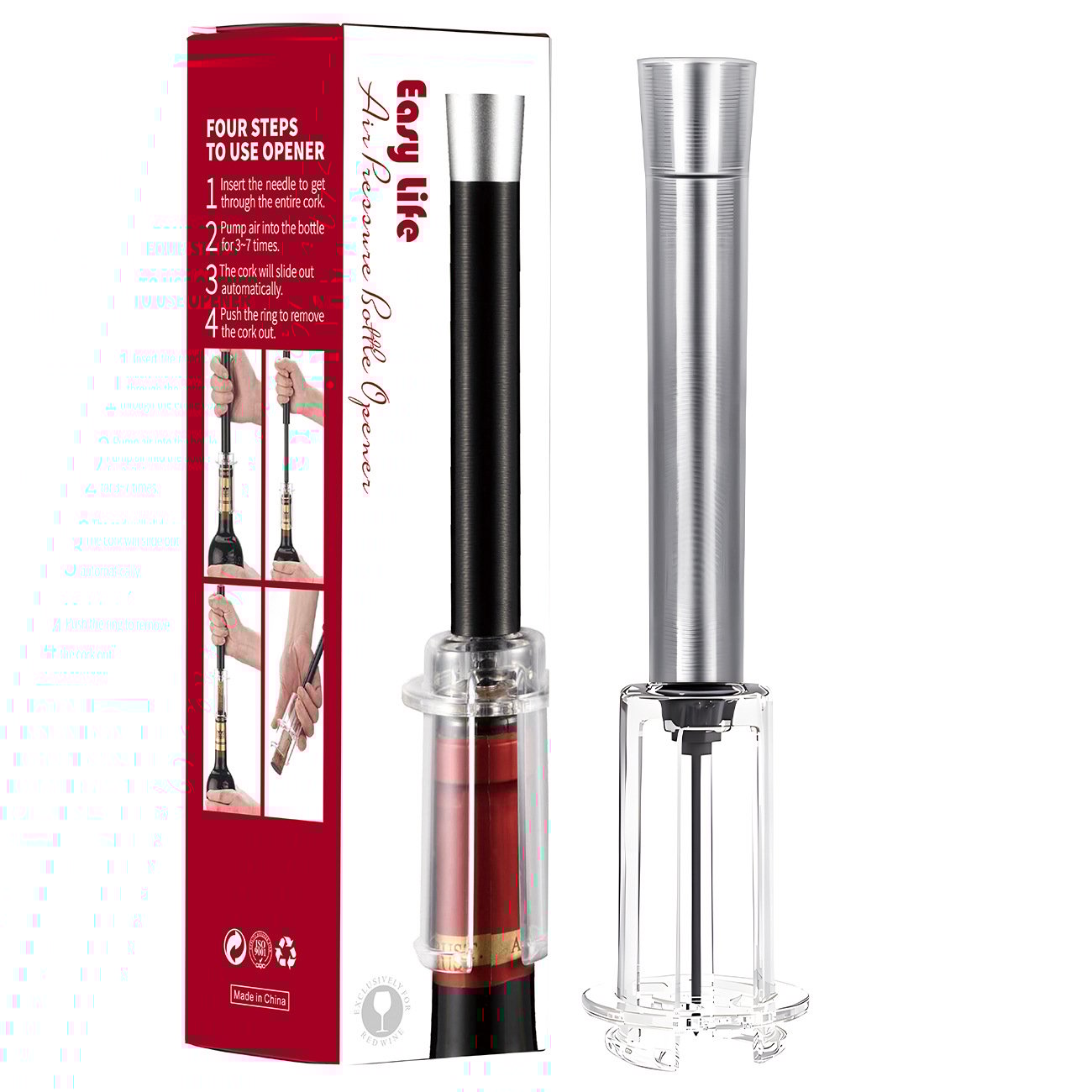 AirSpiral – Premium Air Pump Wine Bottle Set