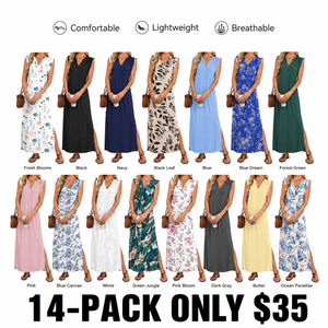 CoastalCharm – Lightweight Vacation Midi Dress