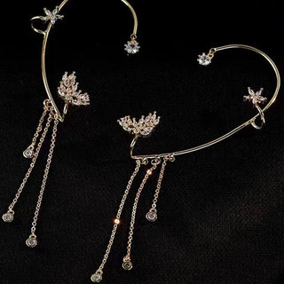 LumiStar – Shimmering Tassel Earrings