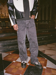 UrbanHeart - Washed Blue Street Jeans – Iconic Baggy Design