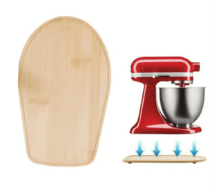 SlideEase – Food-Grade Bamboo Mixer Moving Tray