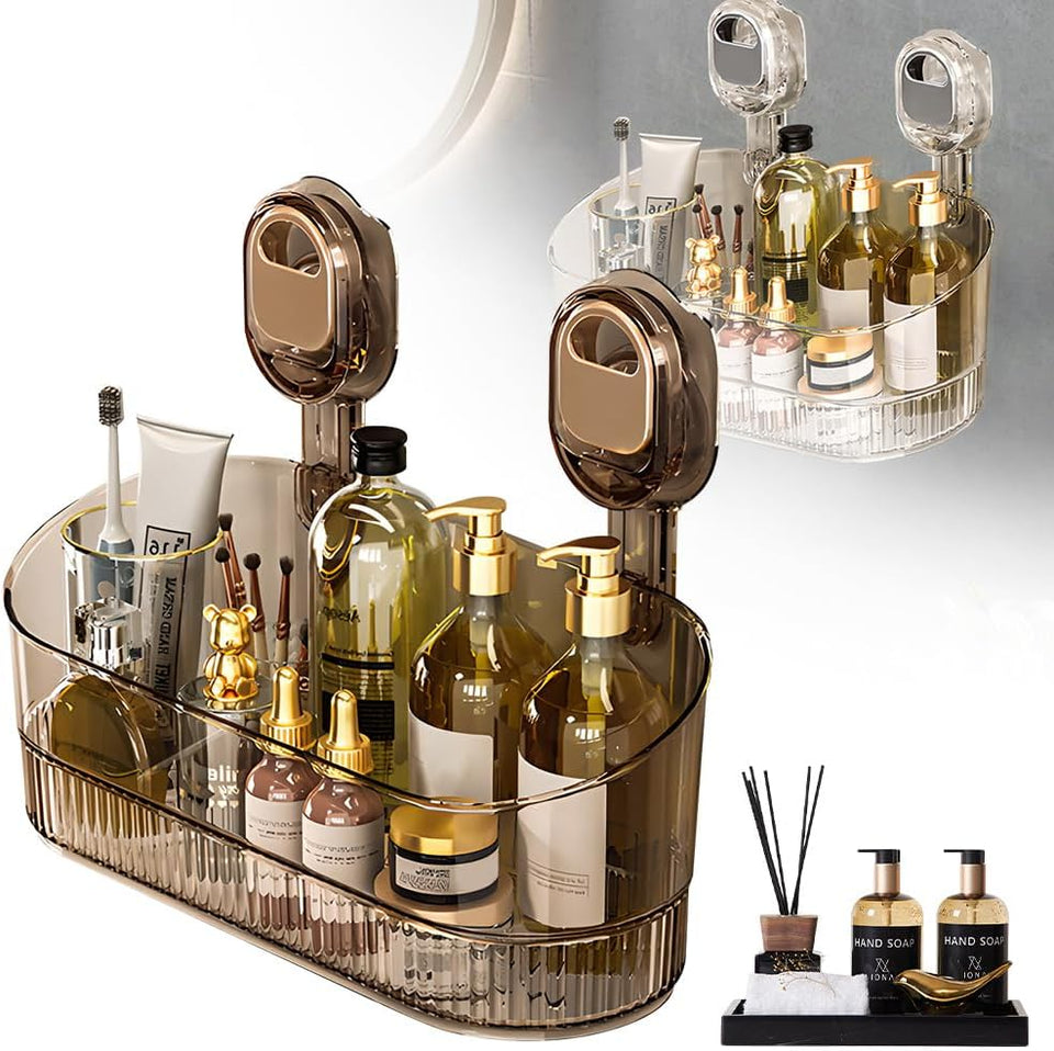 No-Drill Bathroom Suction Storage Box