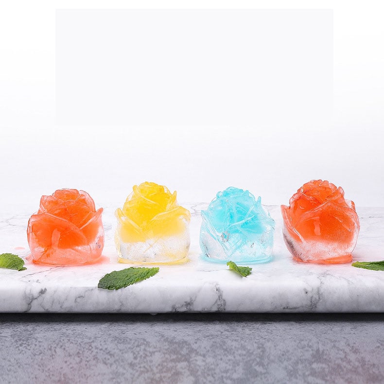 RoseChill - 3D Ice Cube Mold for Elegant Drinks