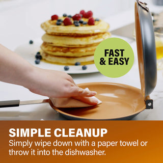 💕 DOUBLE SIDED NON-STICK FRYING PAN