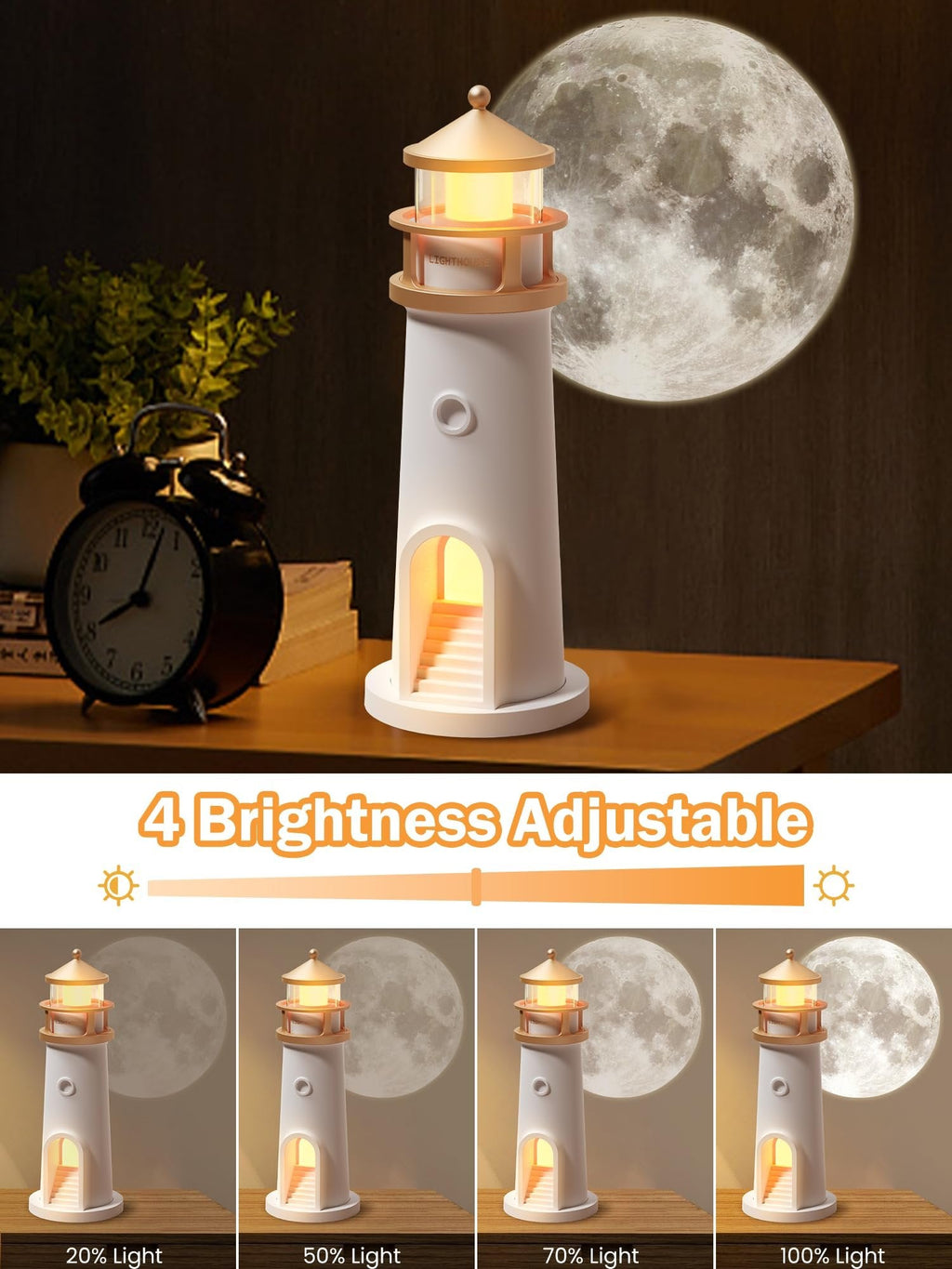 DreamHarbor - Lighthouse Moonlight Lamp