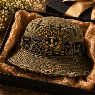 🏆Last Day Promo: 49% OFF - U.S. NAVY “Honor · Courage · Commitment” Boonie Hat