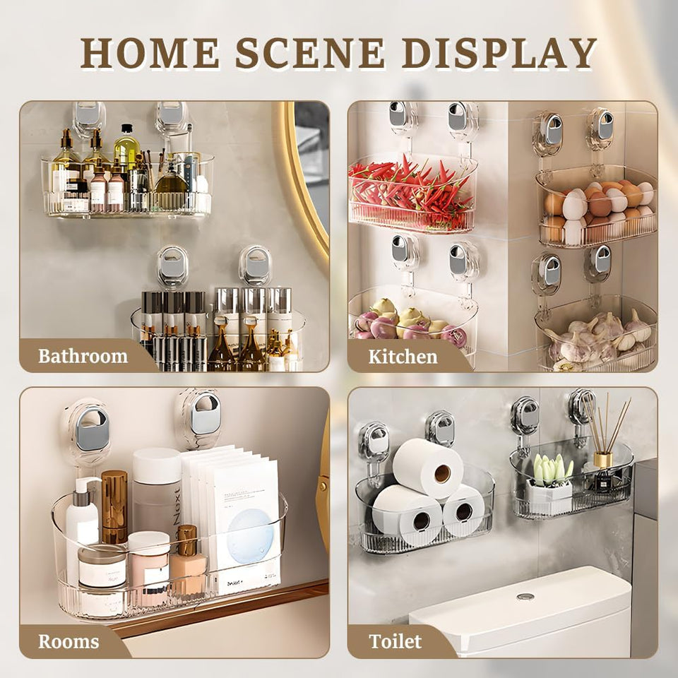 No-Drill Bathroom Suction Storage Box