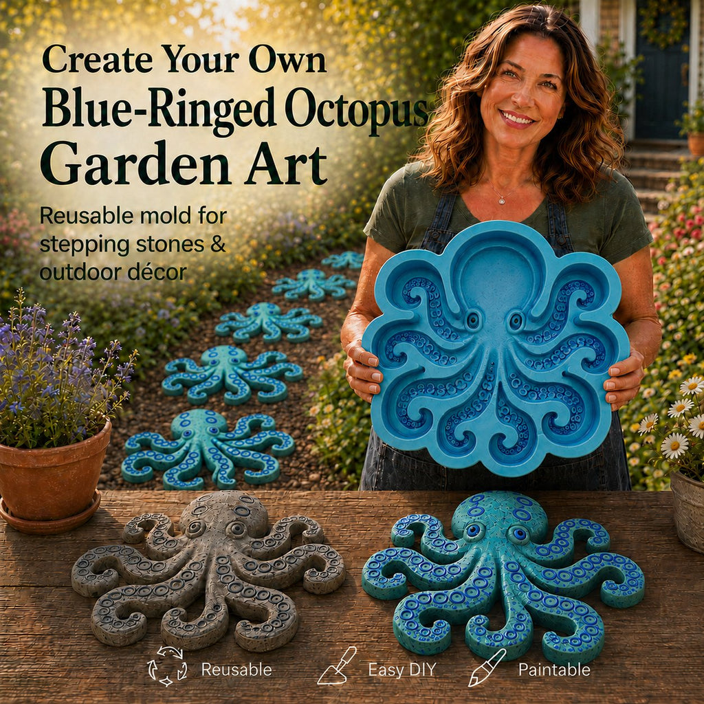 OceanCore – Reusable Coastal Garden Stepping Stone Mold