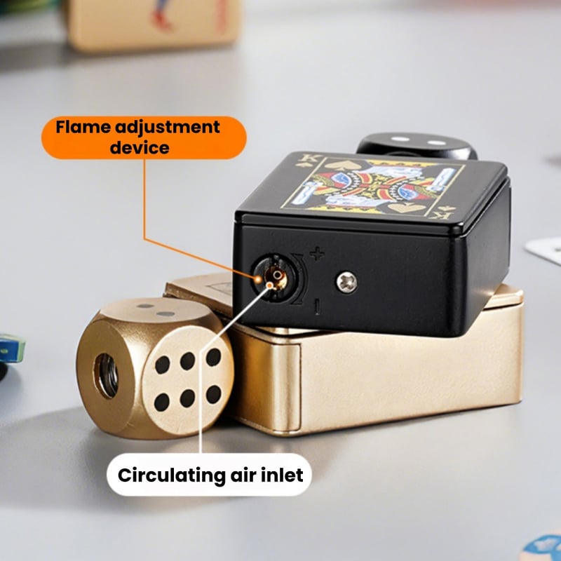 DiceSpark – Rotating Dice Lighter for Stress Relief