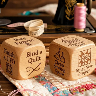 StitchRoll – Quilter’s Decision Dice in Solid Wood