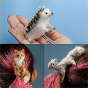 ForestWhim – Needle Felt Animal Hair Accessory