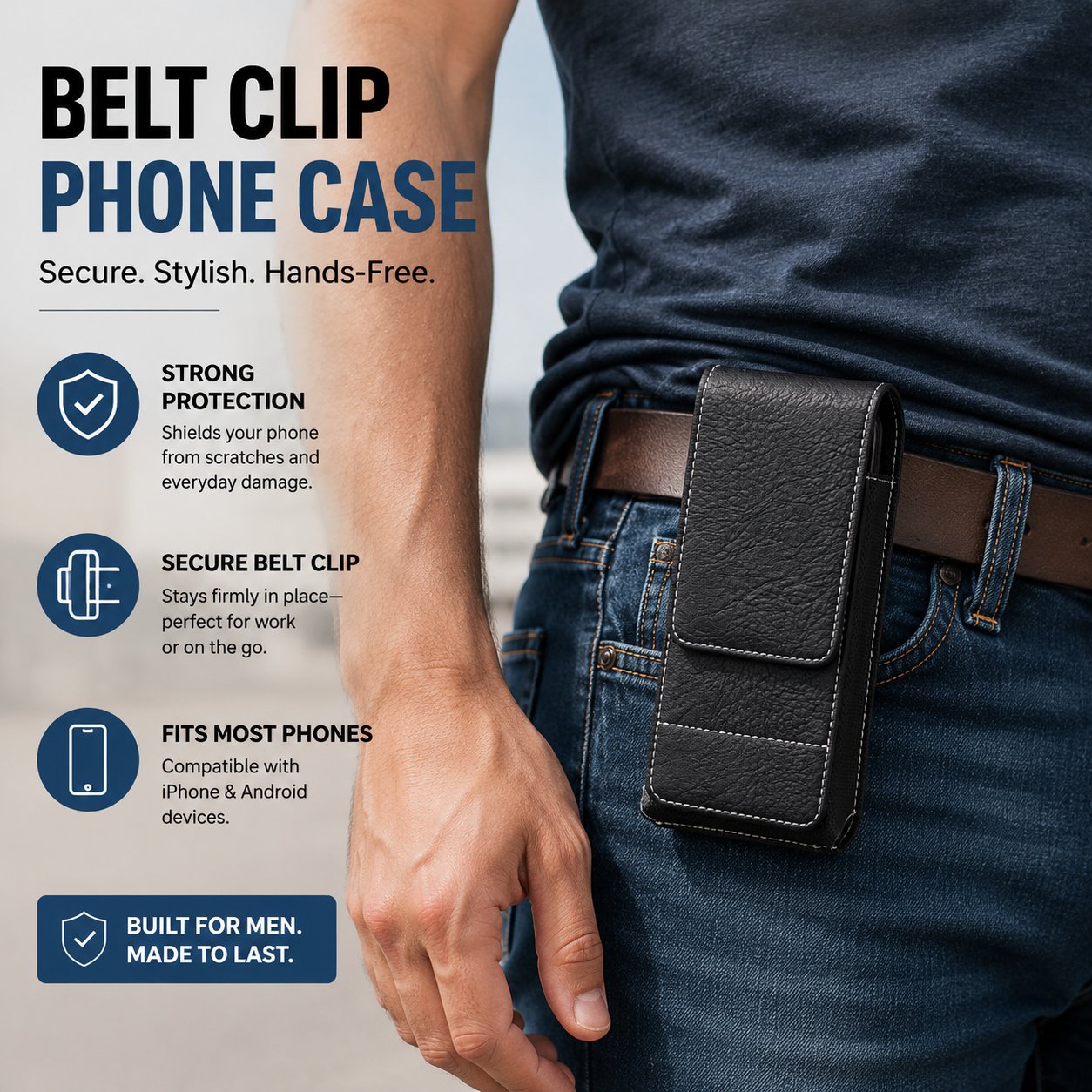 BeltGuard – Premium Magnetic Phone Carry Waist Pouch
