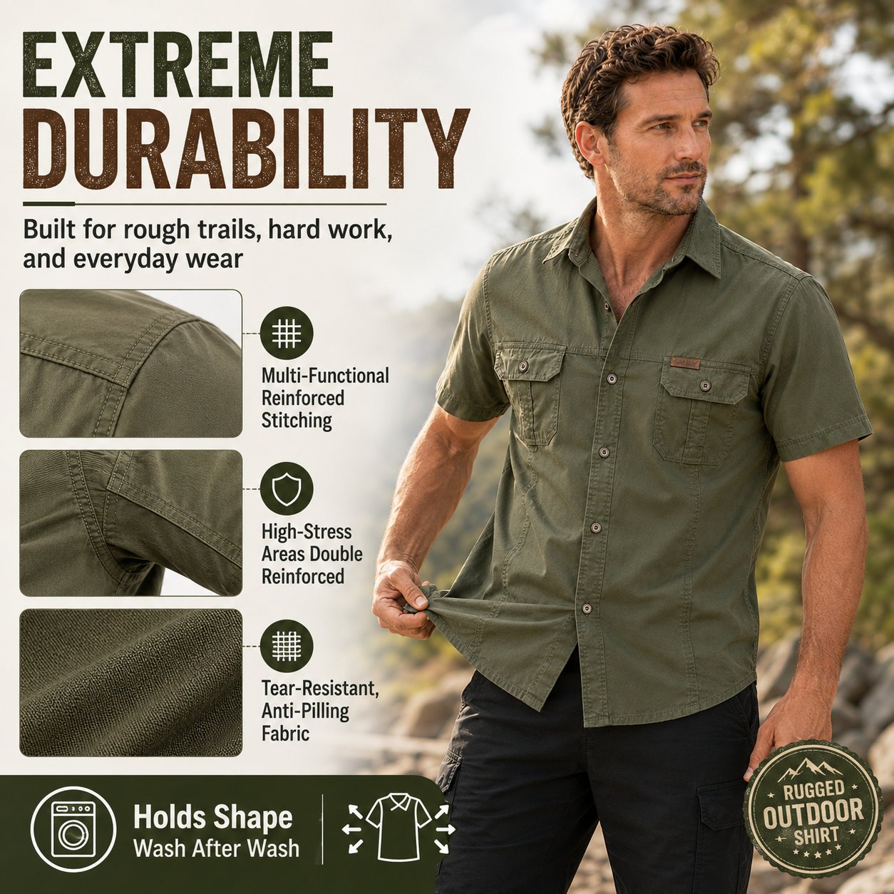 Outdoor Explorer Polo in action