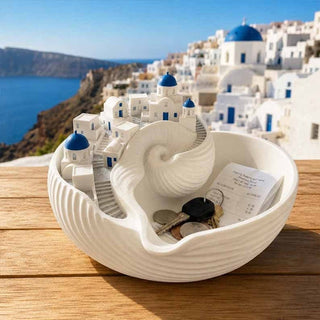 OceanVista – Santorini Decor Bowl