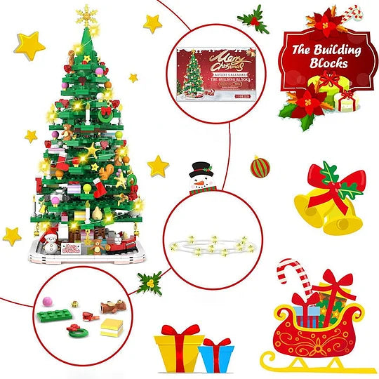 FestiveBuilder - Christmas Tree Toy Set