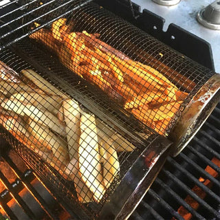 FlipGrill – Rolling BBQ Grill Basket