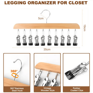 ClipNest – 10-Clip Space Saving Closet Organizer