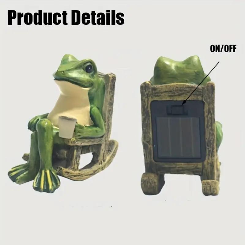 SunFrogGlow – Solar Frog Garden Accent Light