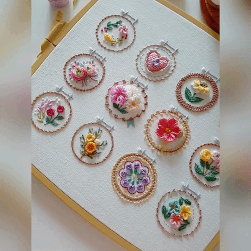 BloomStitch – Small Flower Embroidery Kit