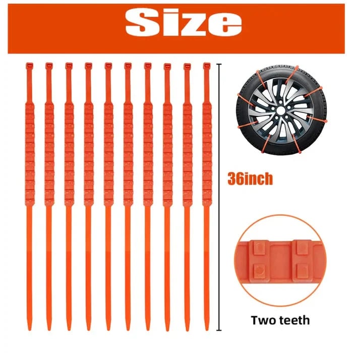 SnowLock – Reusable PE Tire Chains