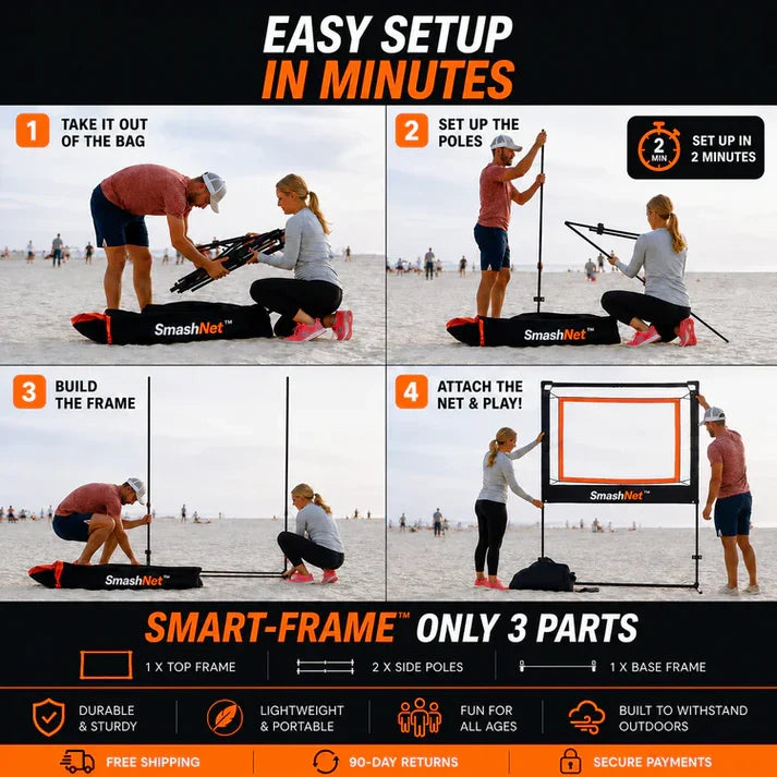 SwiftSmash – All-In-One Paddle Rally Game Set