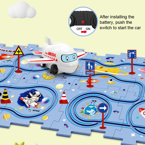 TurboTrail - DIY Educational Track Car Set for Kids