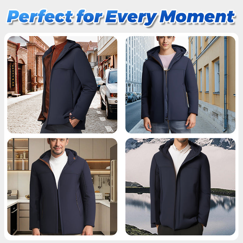ArcticShield – Men’s Thermal Hooded Parka Coat