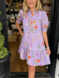 NatureLuxe – Premium Botanical Print Midi Dress