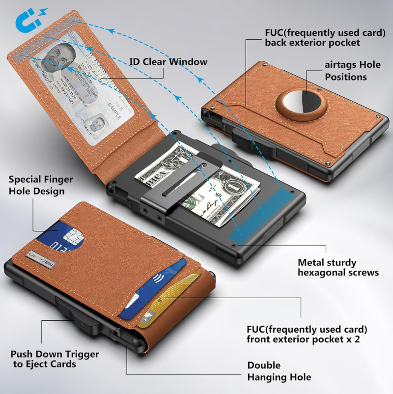 TrackSafe - RFID Blocking AirTag Wallet For Men