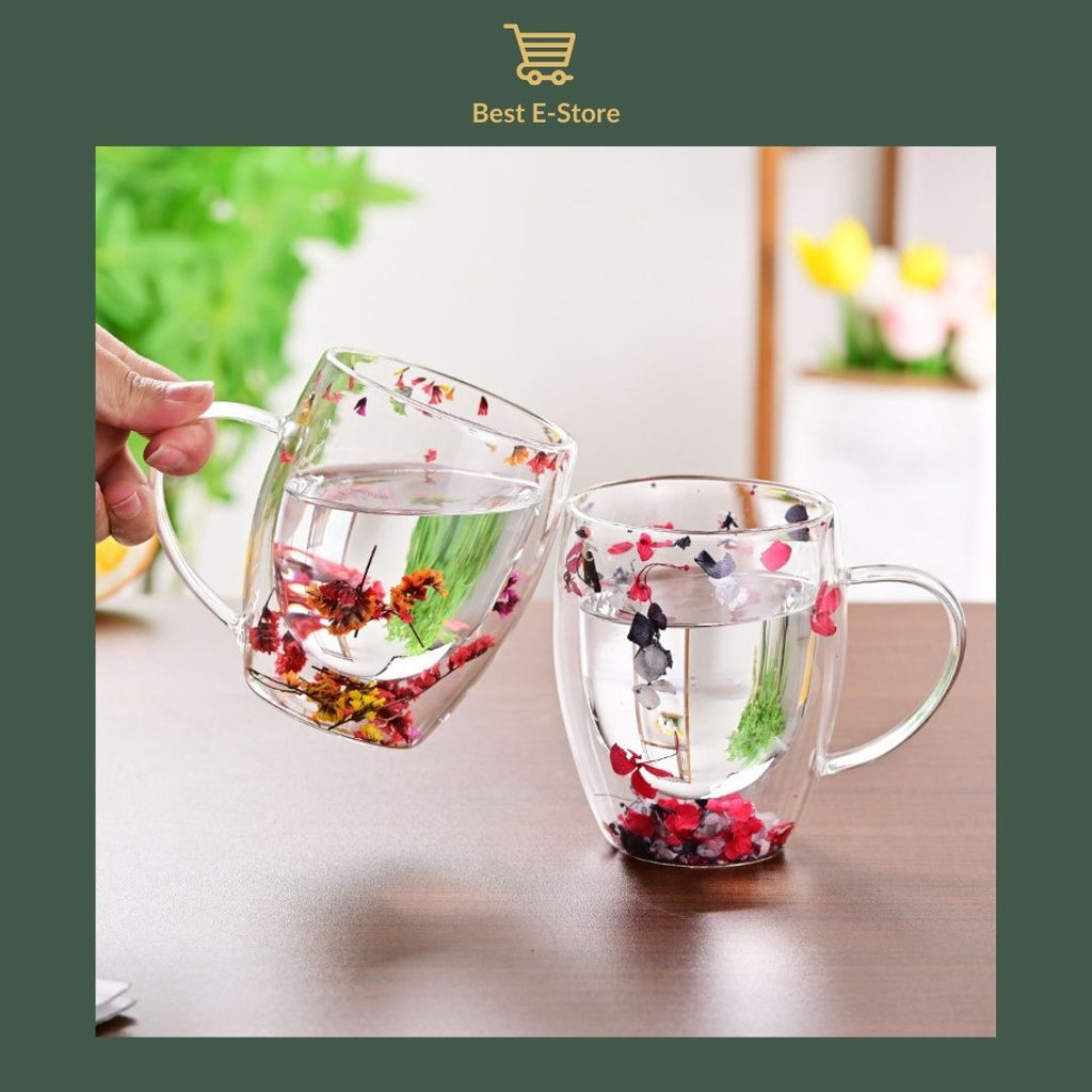LuxeBloom – Handcrafted Elegant Glass Cups