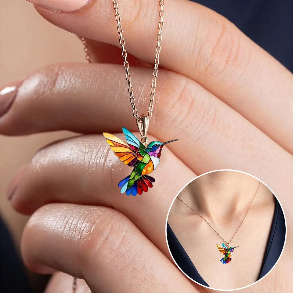 LumiBird – Elegant Hummingbird Necklace