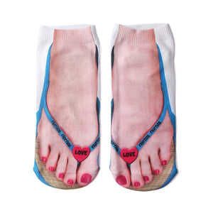 Super Comfy Manicure Print Socks marnetic